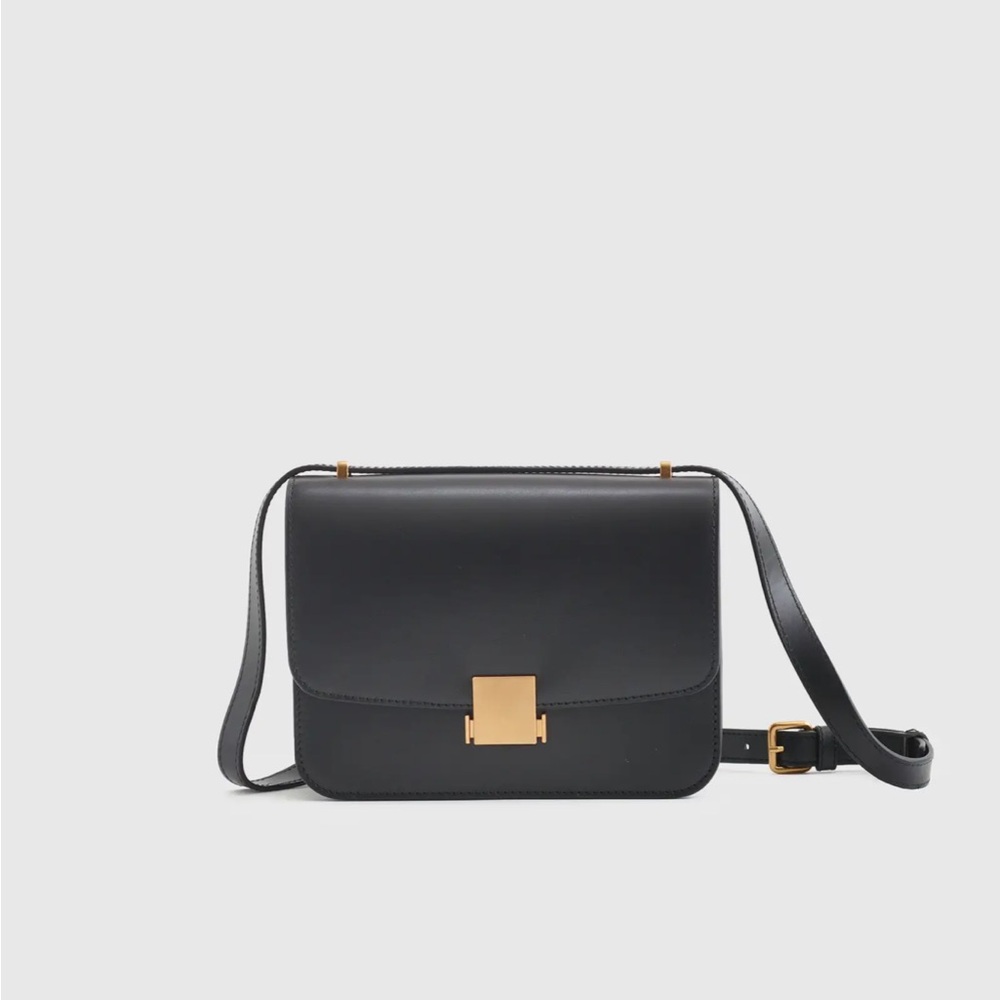 NWT - Quince Italian Leather Box Shoulder Bag